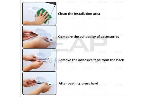 Door Handle Cover (RHD) - 4 Doors - Stainless Steel
