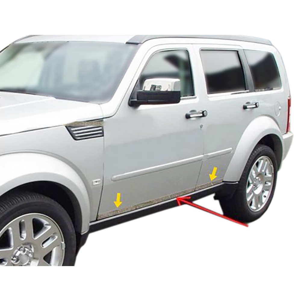 Side Door Trim - 4 Doors - Stainless Steel