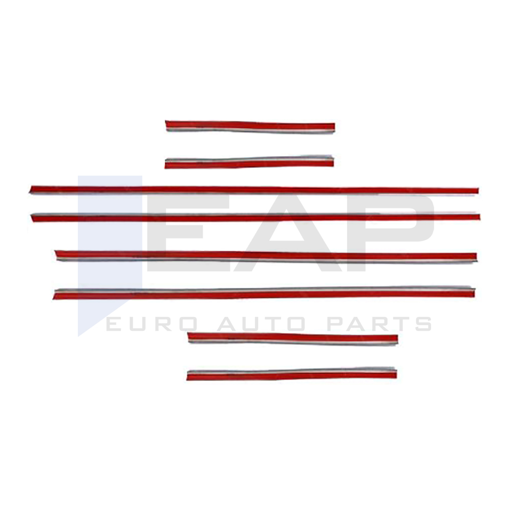 Window Frame Garnish - 8 Pcs - Stainless Steel