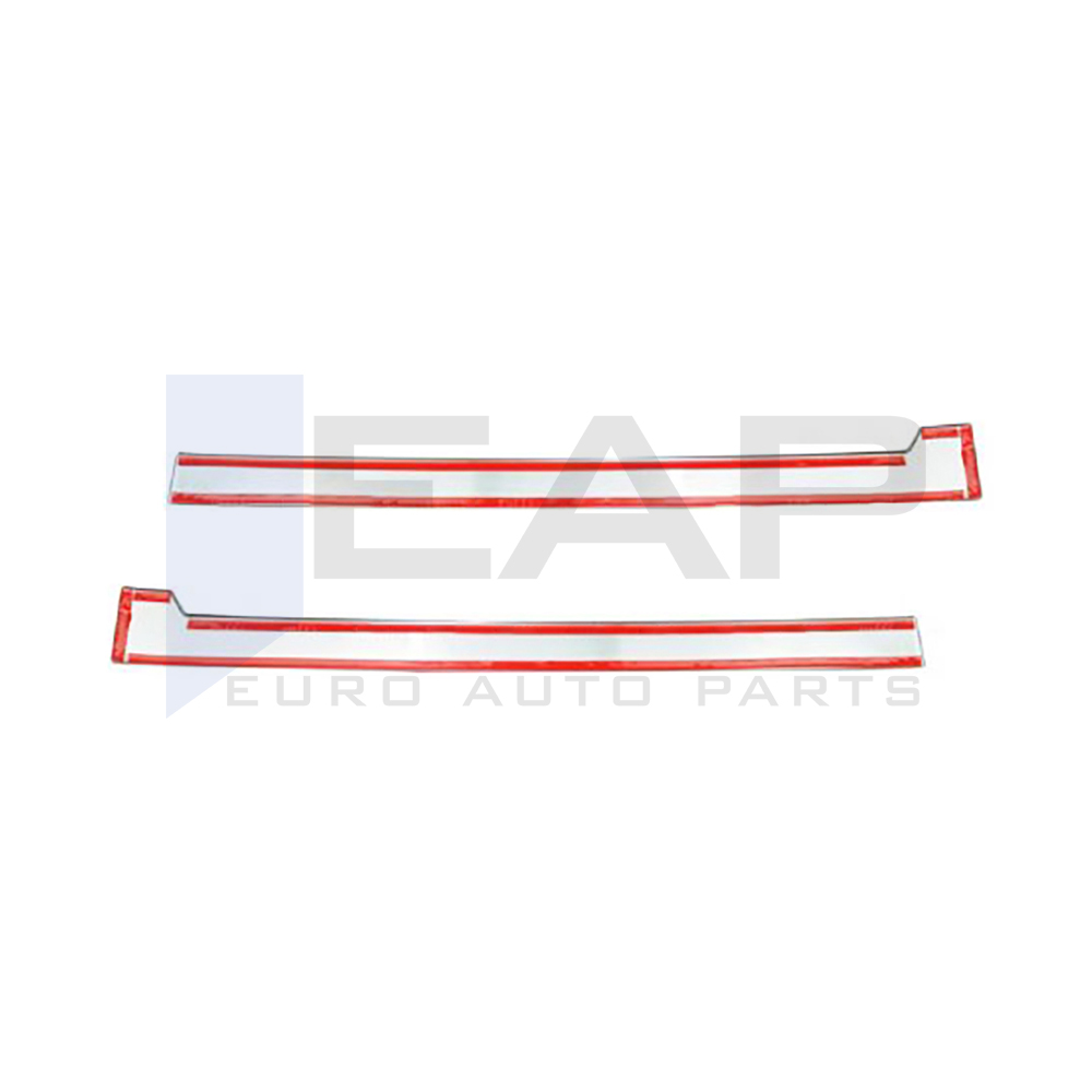 Side Door Rail Trim - 2 Pcs - Stainless Steel