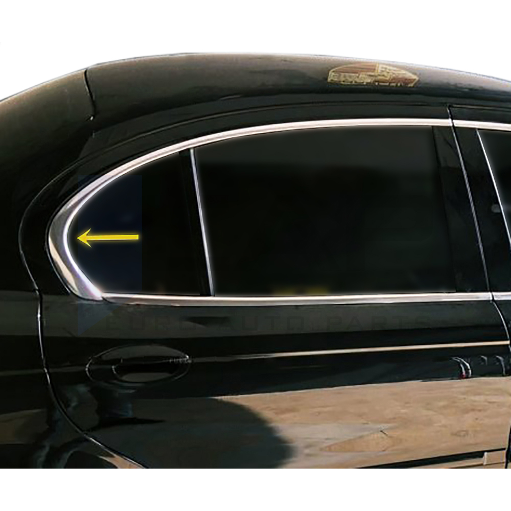 Rear Side Window Corner Trim - 2 Pcs - Stainless Steel