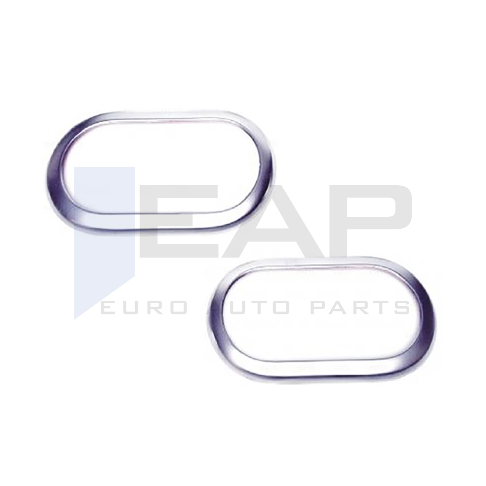 Exterior Door Handle Cup Bowl Cover - 2 Doors - Stainless Steel