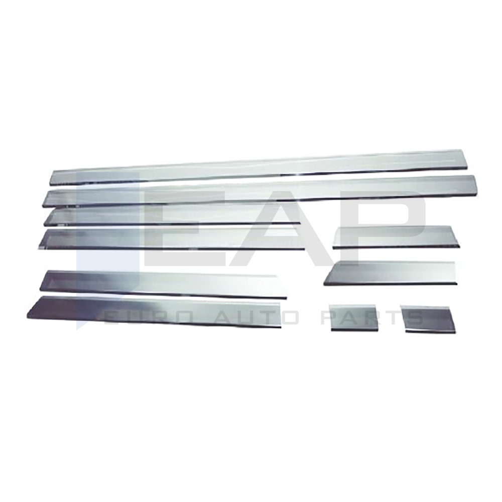 Side Door Trim (Long Chassis) - 10 Pcs - Stainless Steel