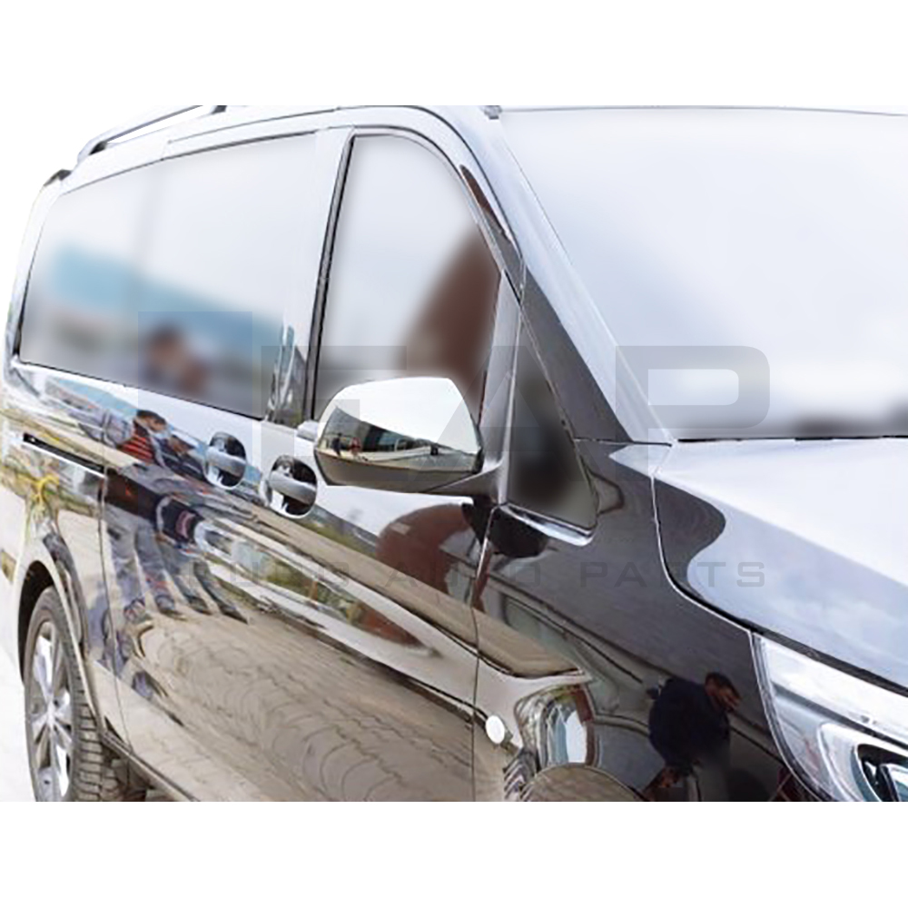 Mirror Cover - 2 Pcs - Stainless Steel