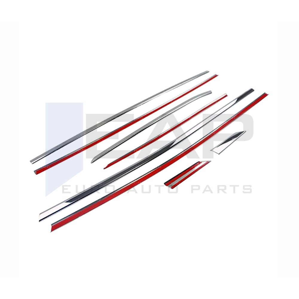Window Frame Garnish - 8 Pcs - Stainless Steel
