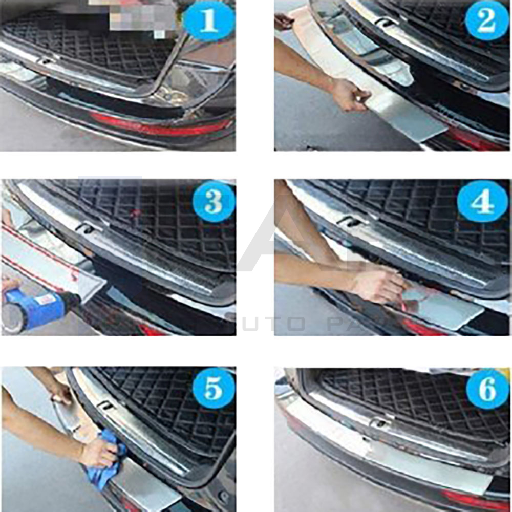 Rear Bumper Protector - Stainless Steel