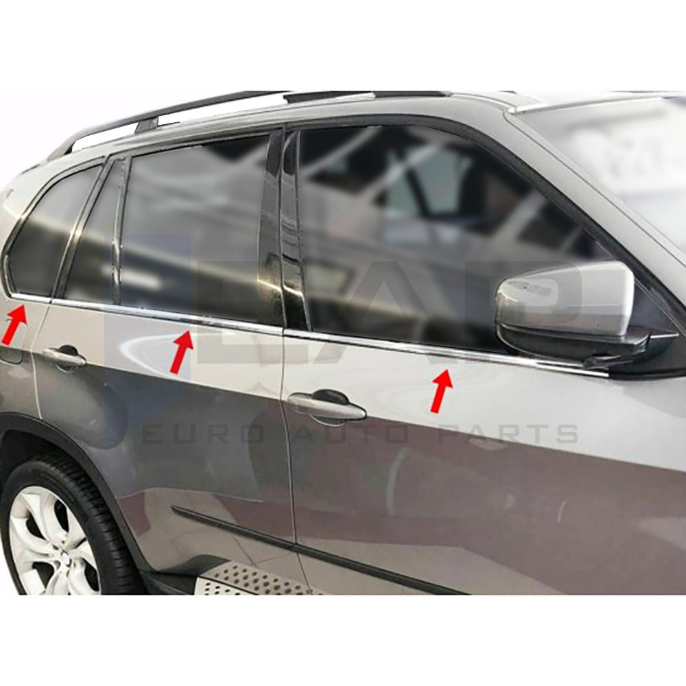 Window Frame Garnish - 6 Pcs - Stainless Steel