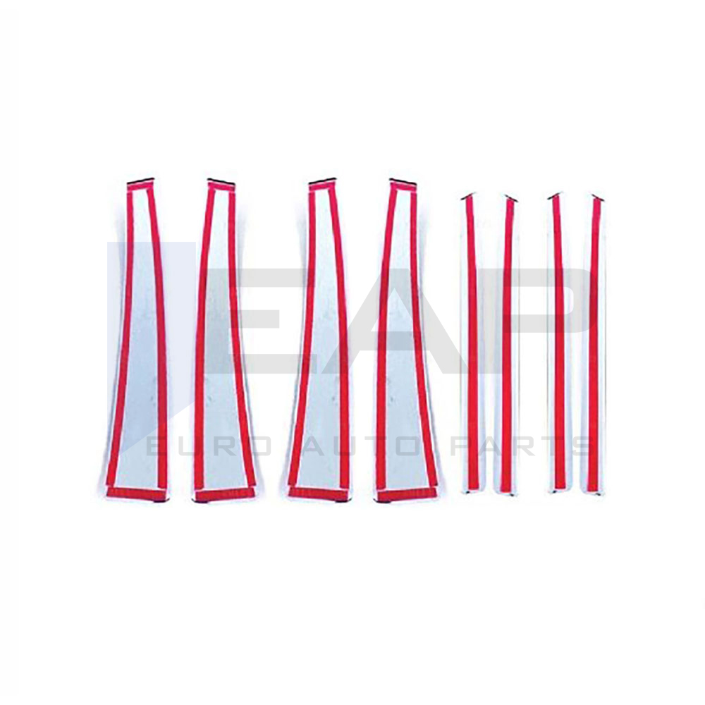 Door Post Set - 8 Pcs - Stainless Steel