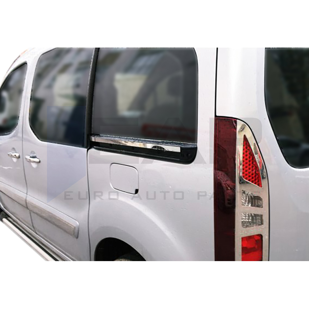 Side Door Rail Trim - 2 Pcs - Stainless Steel