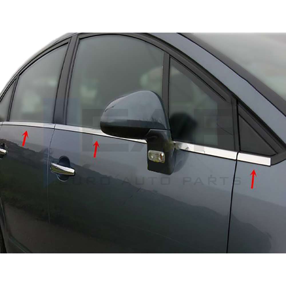 Window Frame Garnish - Hb - 8 Pcs - Stainless Steel