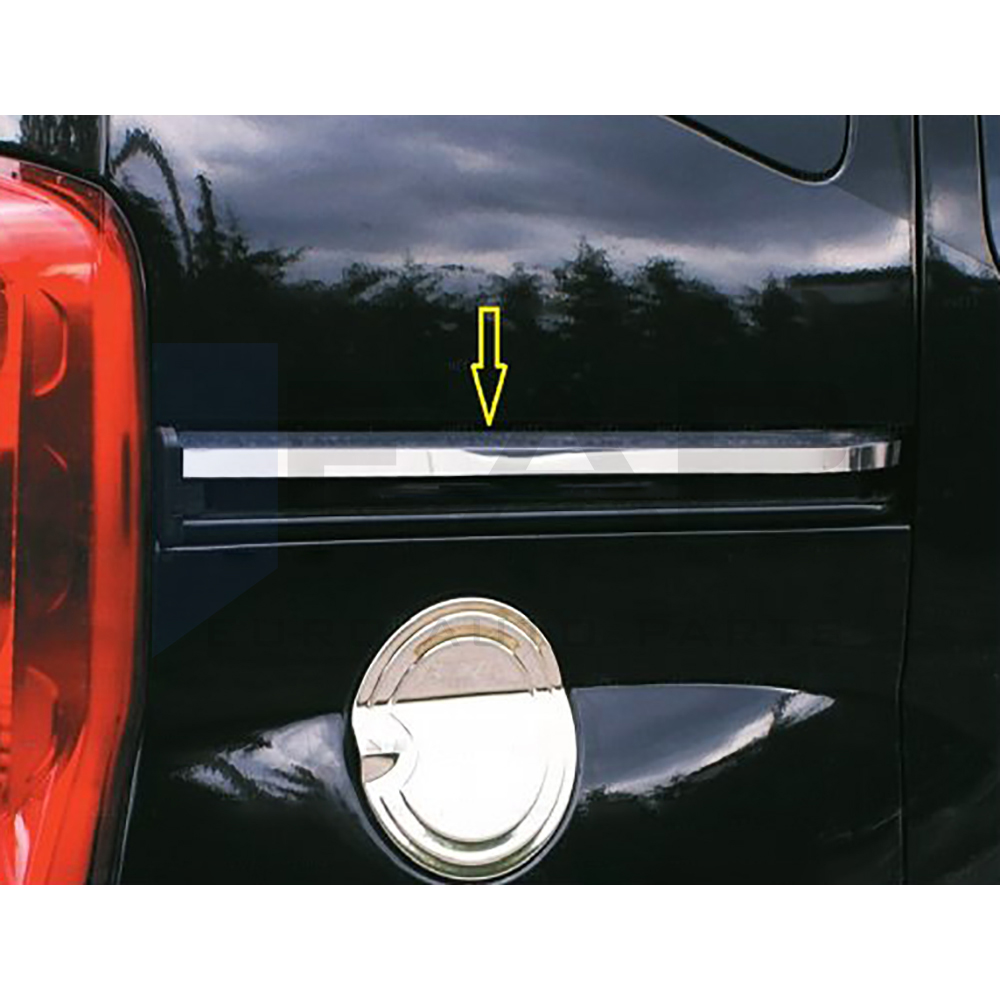 Side Door Rail Trim - 2 Pcs - Stainless Steel