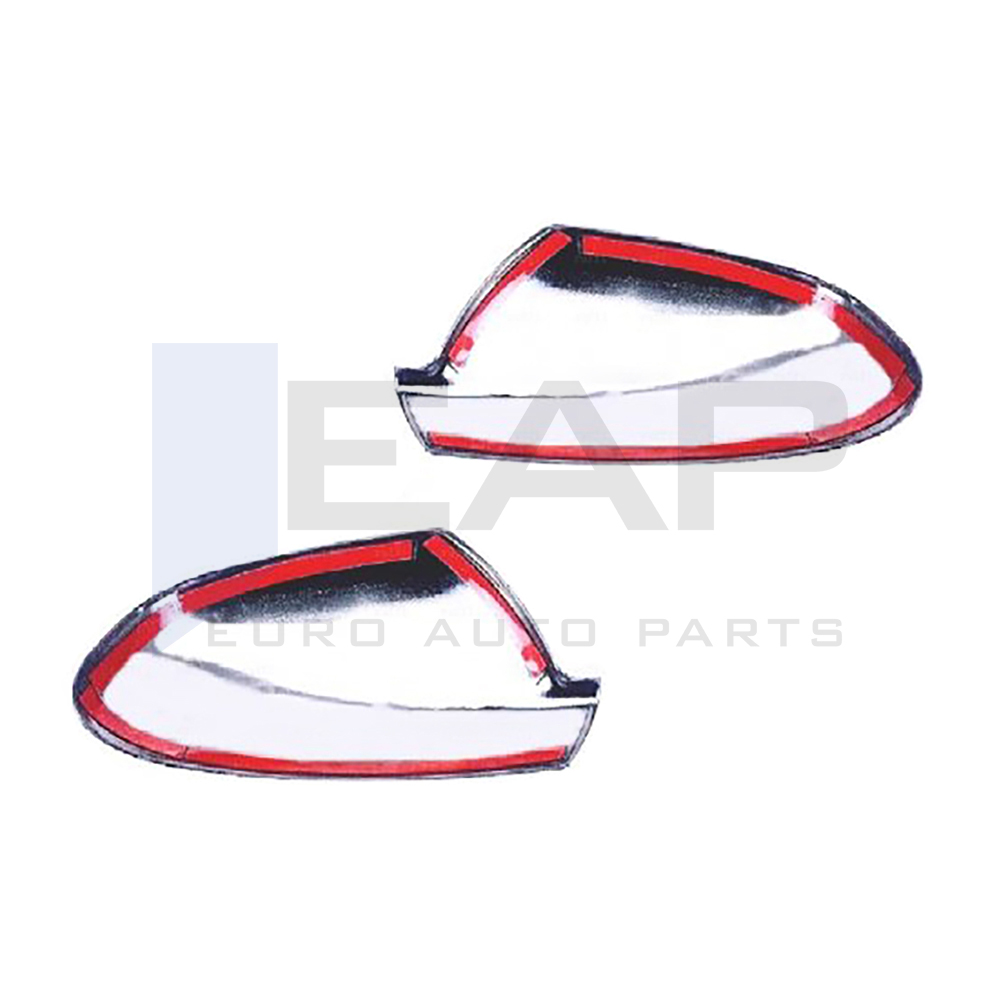 Mirror Cover - 2 Pcs - Stainless Steel