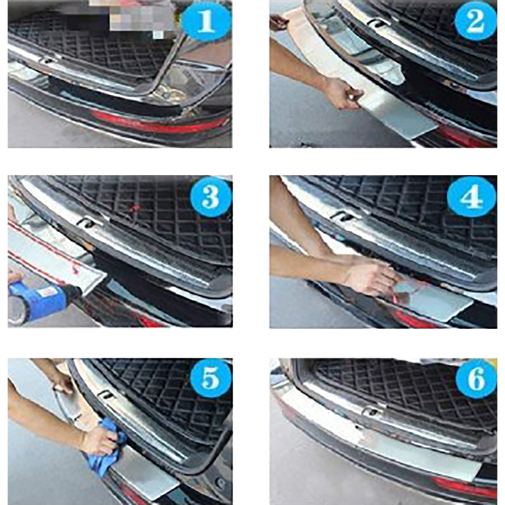 Rear Bumper Protector - Stainless Steel