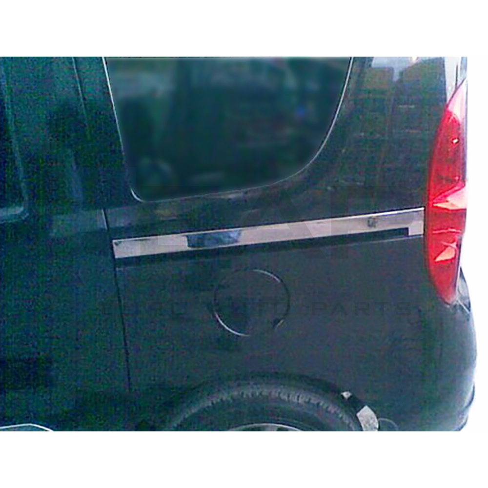 Side Door Rail Trim -  2 Pcs - Stainless Steel