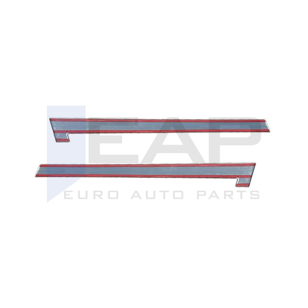 Side Door Rail Trim -  2 Pcs - Stainless Steel
