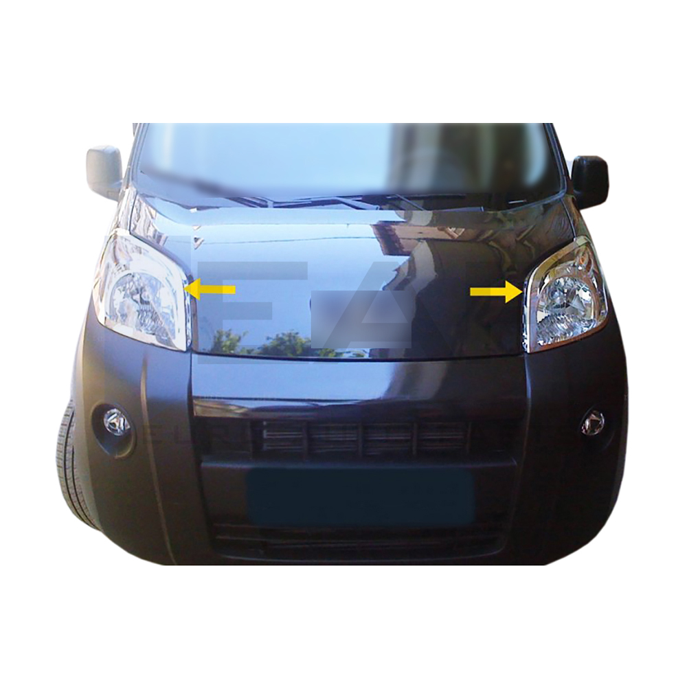 Headlight Frame - 2 Pcs - Stainless Steel
