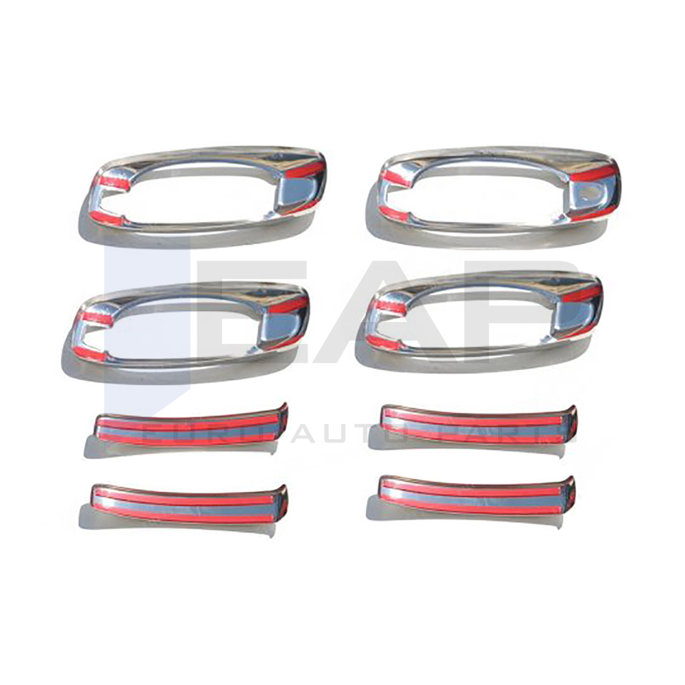 Door Handle Cover Frame - 4 Doors - Stainless Steel