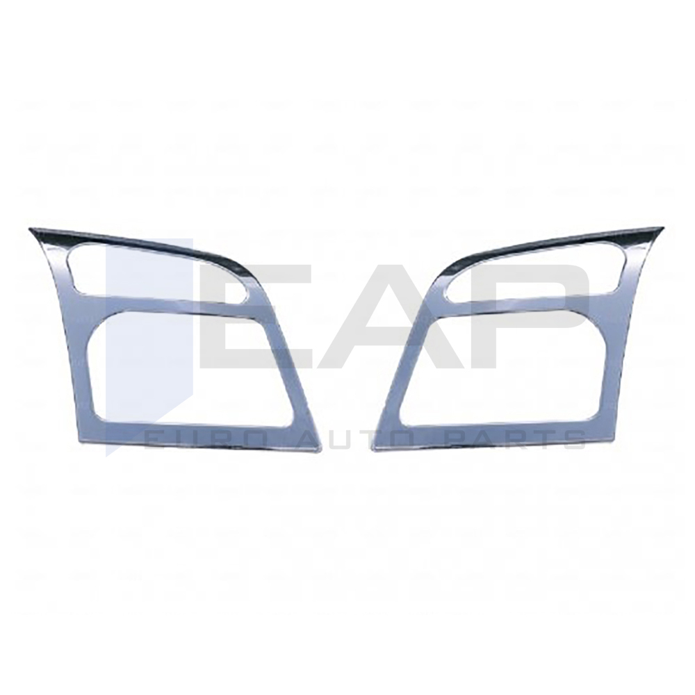 Headlight Frame - 2 Pcs - Stainless Steel