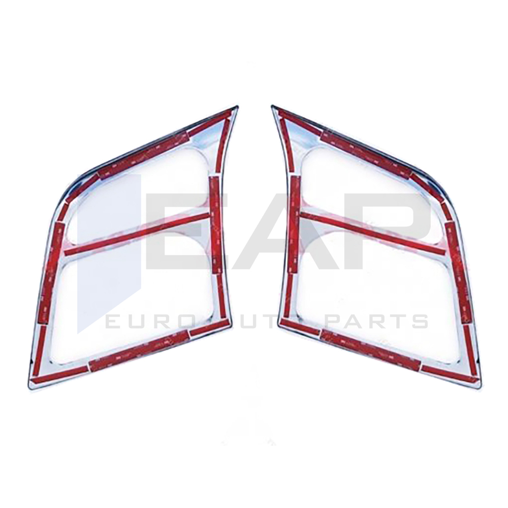 Headlight Frame - 2 Pcs - Stainless Steel