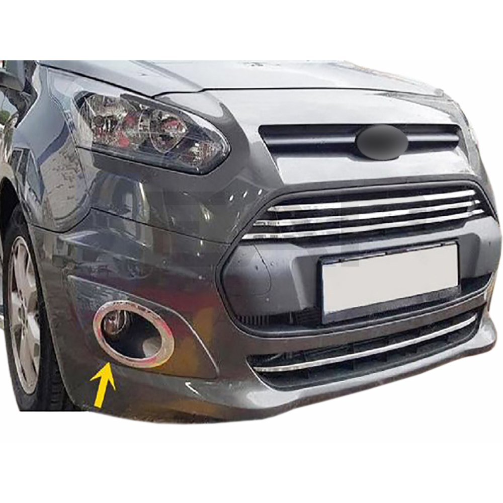 Fog Light Frame - 2 pcs - Stainless Steel 