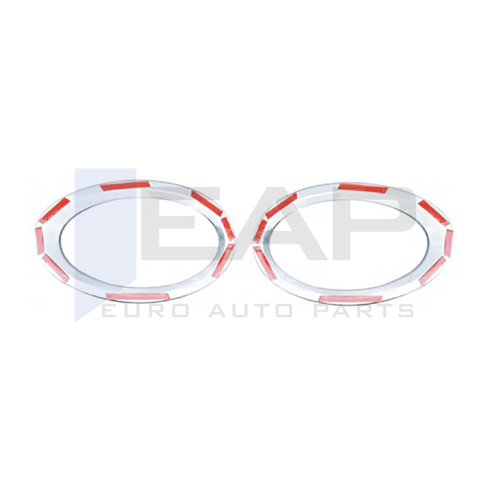Fog Light Frame - 2 pcs - Stainless Steel 