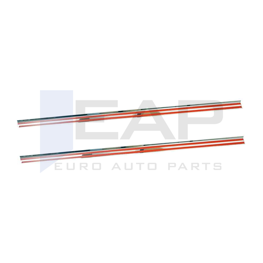 Side Door Rail Trim - 2 Pcs - Stainless Steel