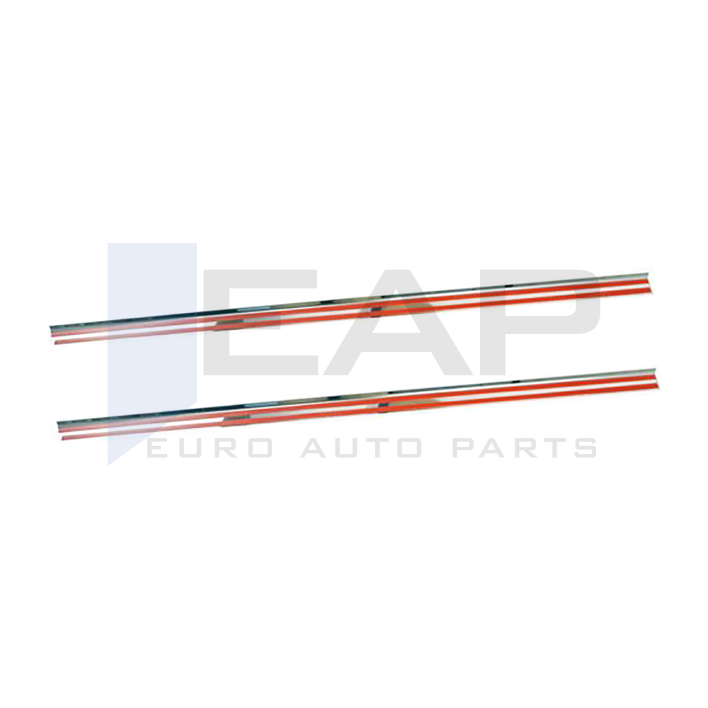 Side Door Rail Trim (Long Chassis) - 2 Pcs - Stainless Steel