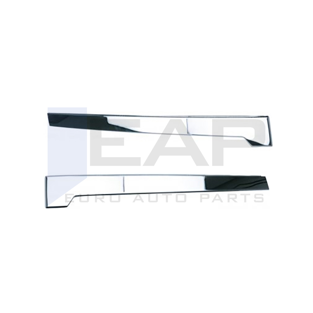 Side Door Rail Trim - 2 Pcs - Stainless Steel
