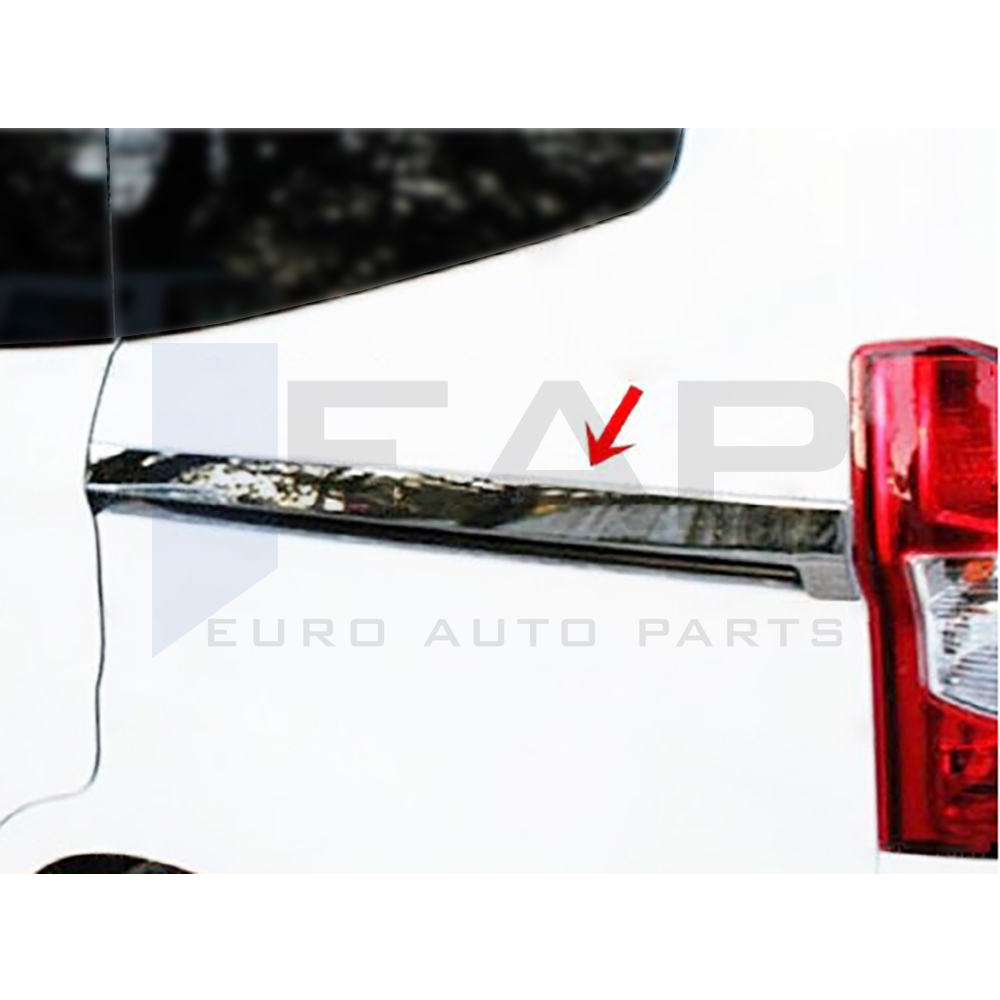 Side Door Rail Trim - 2 Pcs - Stainless Steel