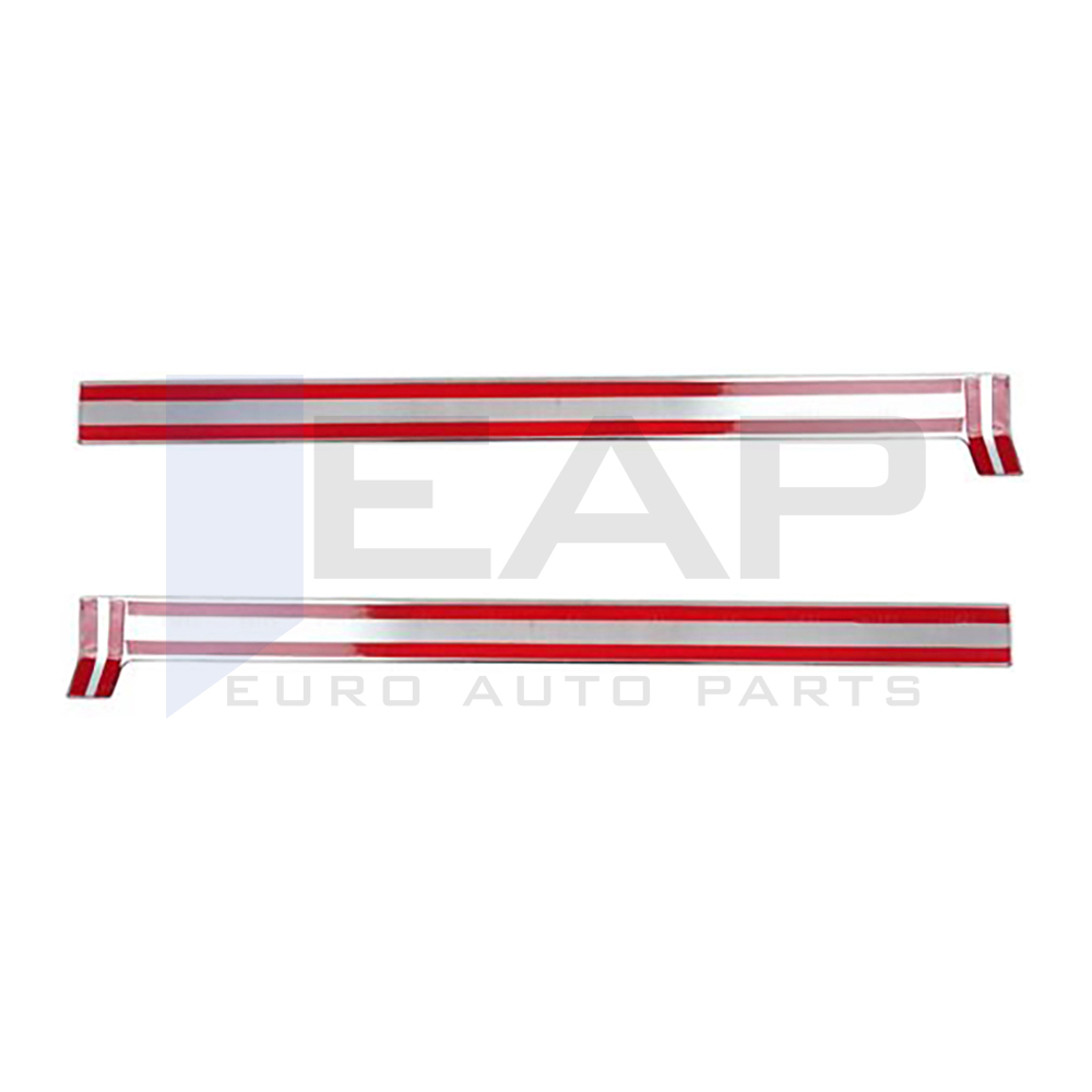 Side Door Rail Trim - 2 Pcs - Stainless Steel