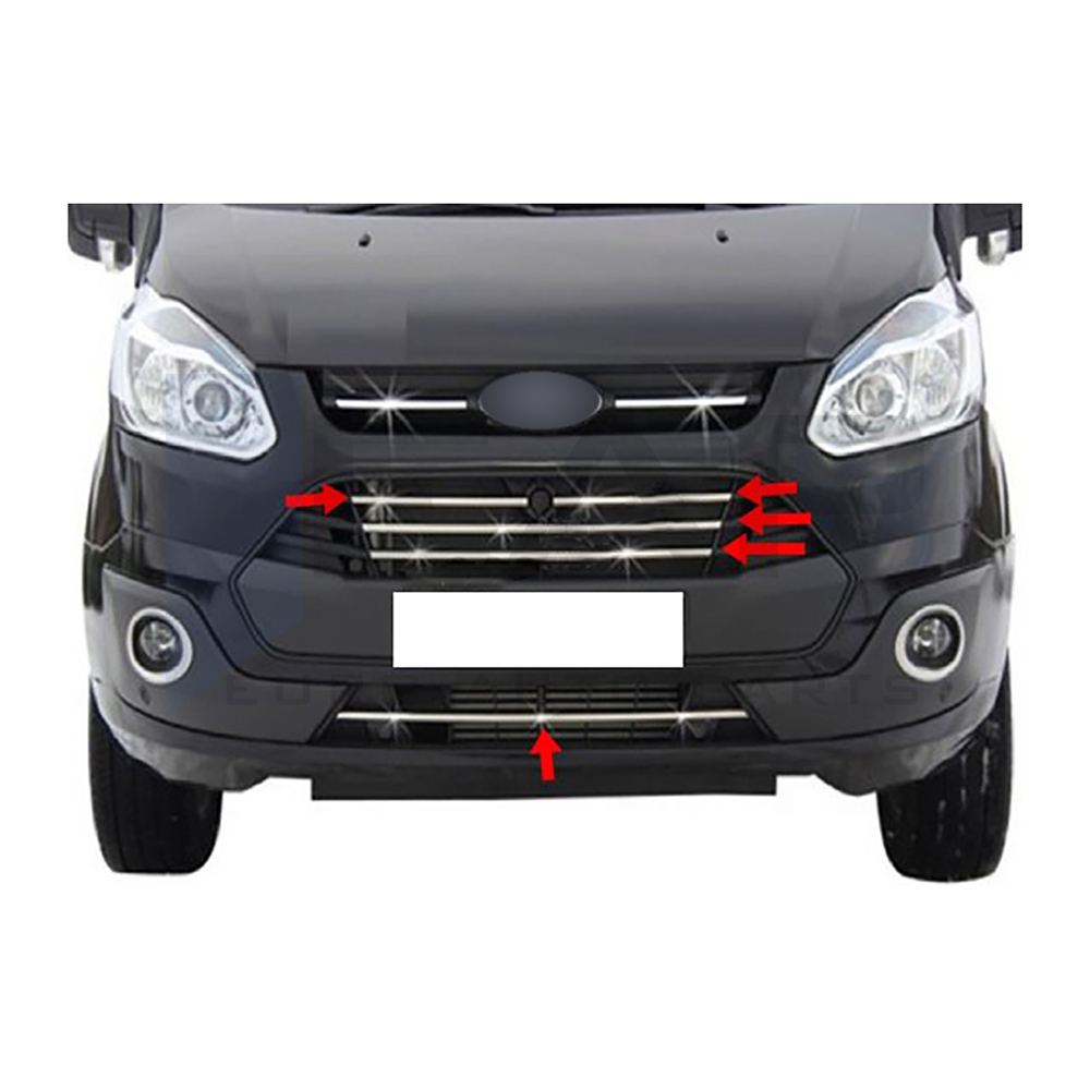 Front Grille - 5 Pcs - Stainless Steel