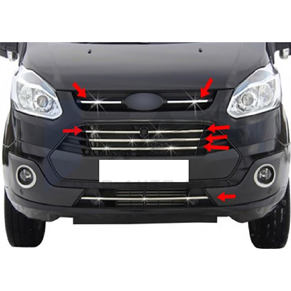 Front Grille - 7 Pcs - Stainless Steel