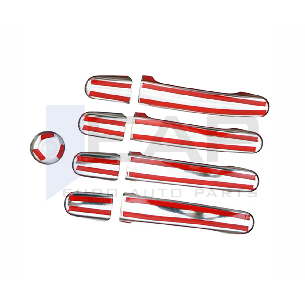 Door Handle Cover - 4 Doors - 9 Pcs - Stainless Steel