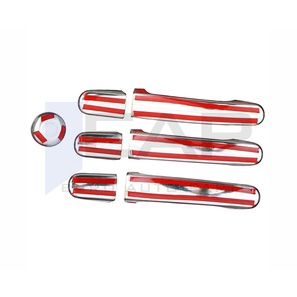 Door Handle Cover - 3 Doors - 7 Pcs - Stainless Steel