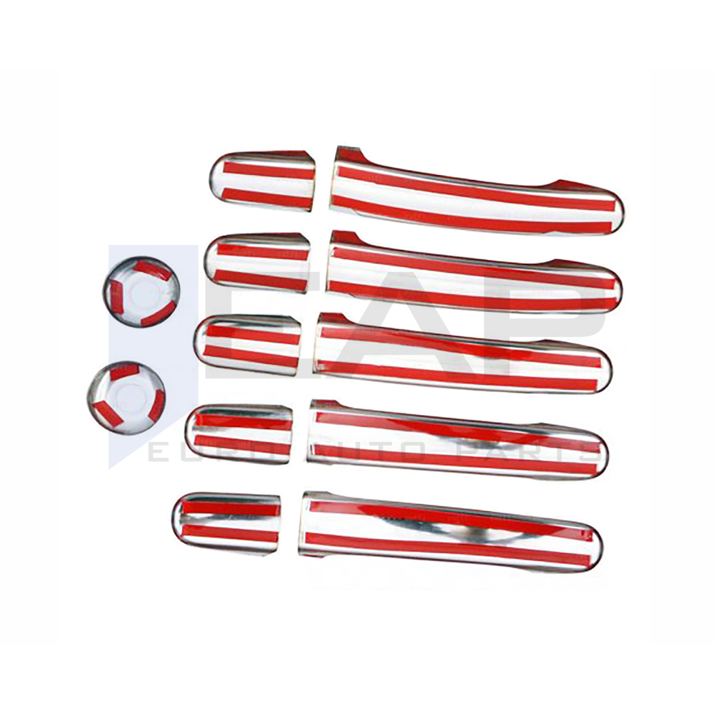 Door Handle Cover - 5 Doors - 11 Pcs - Stainless Steel