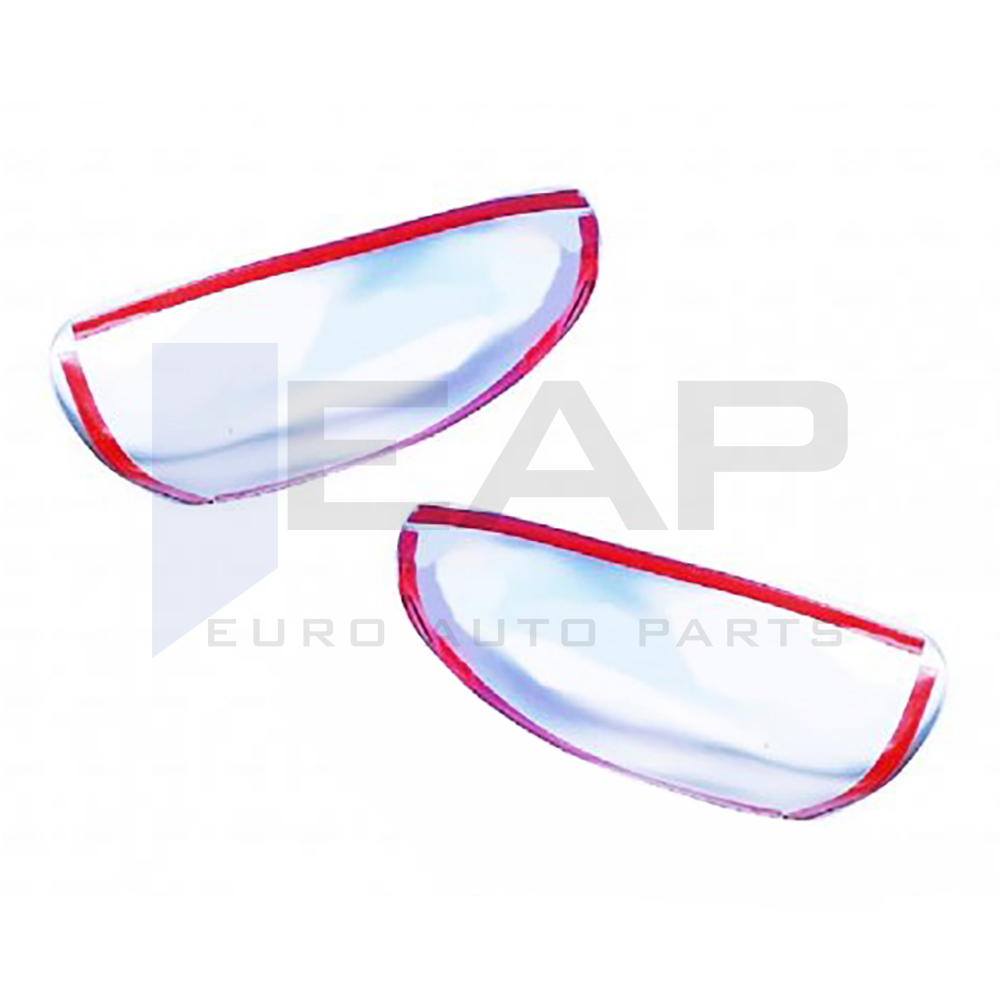 Mirror Cover - 2 Pcs - Stainless Steel