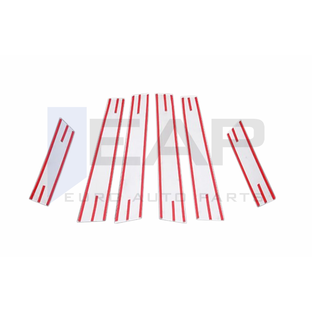 Door Post Set - 6 Pcs - Stainless Steel