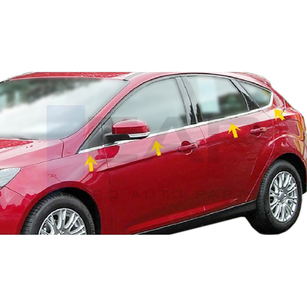 Window Frame Garnish - 8 Pcs - Stainless Steel