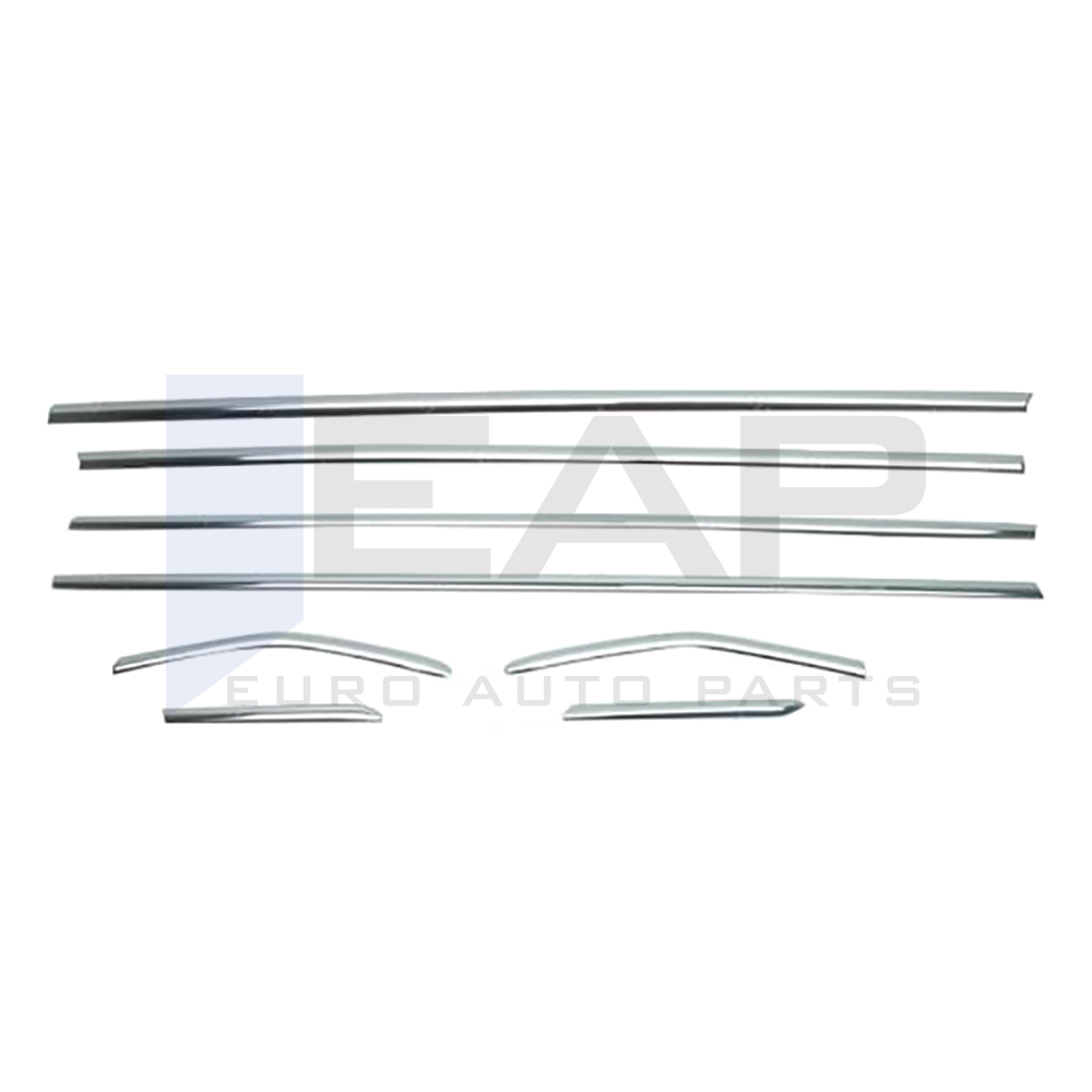 Window Frame Garnish - 8 Pcs - Stainless Steel