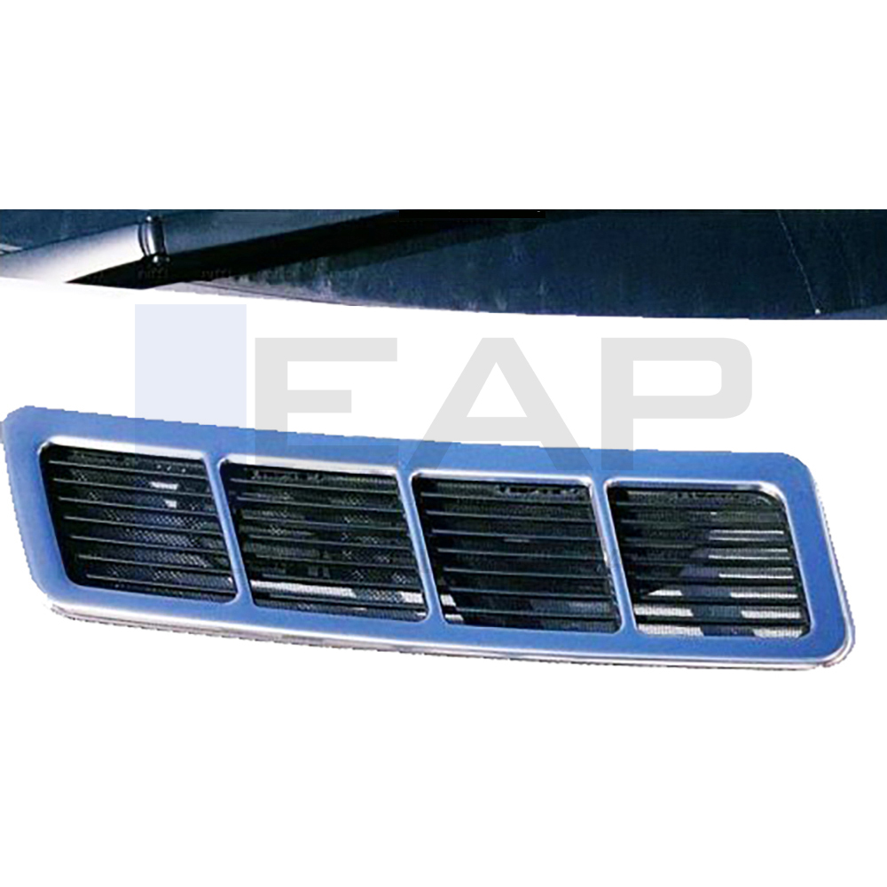 Front Hood Vent Grille - 2 Pcs - Stainless Steel