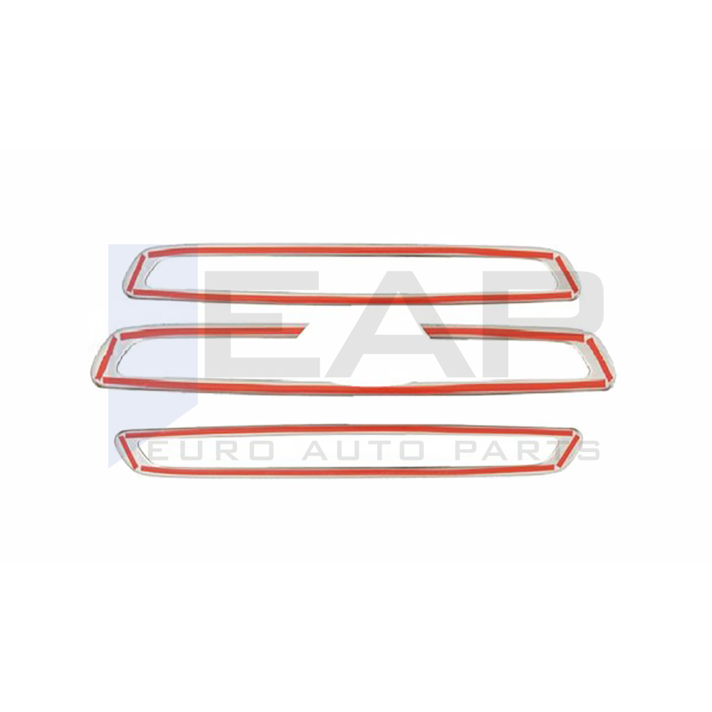 Front Grille + Frame - 5 Pcs - Stainless Steel