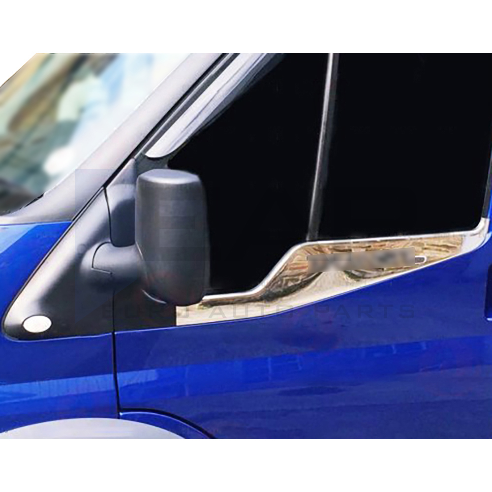 Window Frame Bottom Garnish (Wide) - 2 Pcs - Stainless Steel