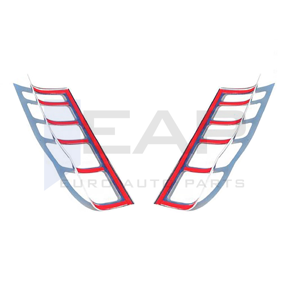 Tail Light Frame - 2 Pcs - Stainless Steel