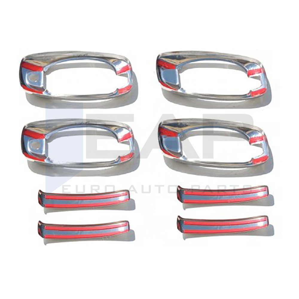 Door Handle Cover Frame - 4 Doors - Stainless Steel