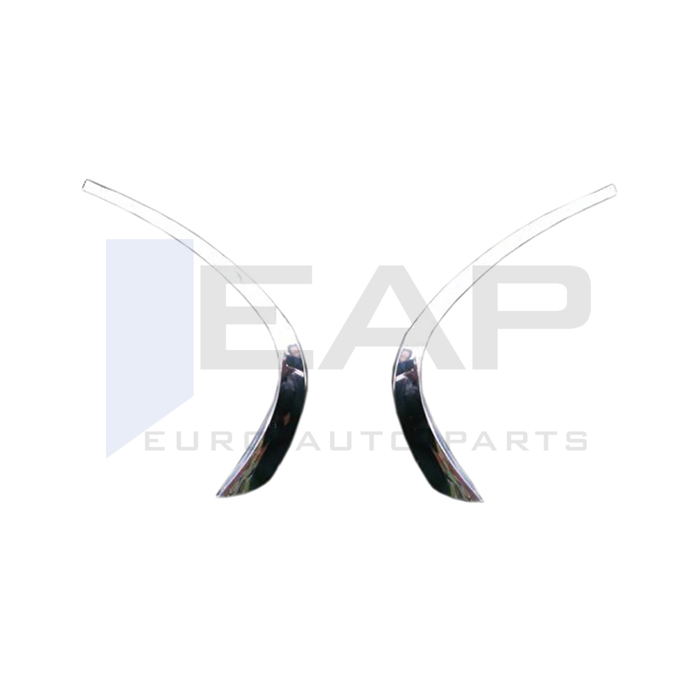 Rear Side Window Corner Trim - 2 Pcs - Stainless Steel