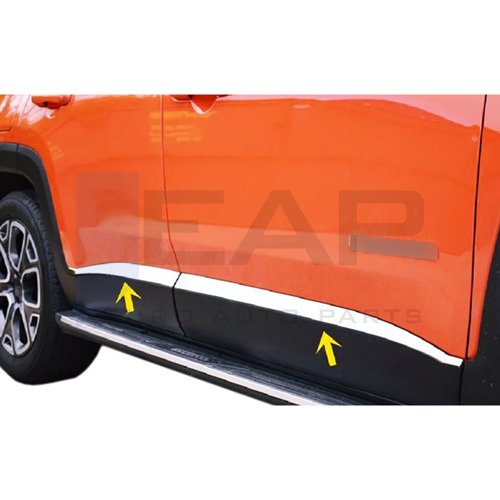 Side Door Trim - 4 Pcs - Stainless Steel