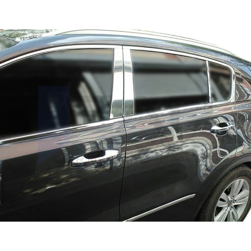 Door Post Set - 6 Pcs - Stainless Steel