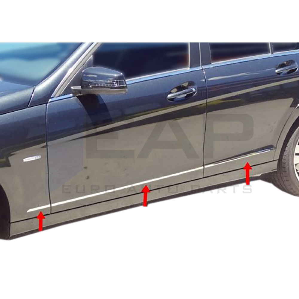 Side Door Trim - 4 Pcs - Stainless Steel