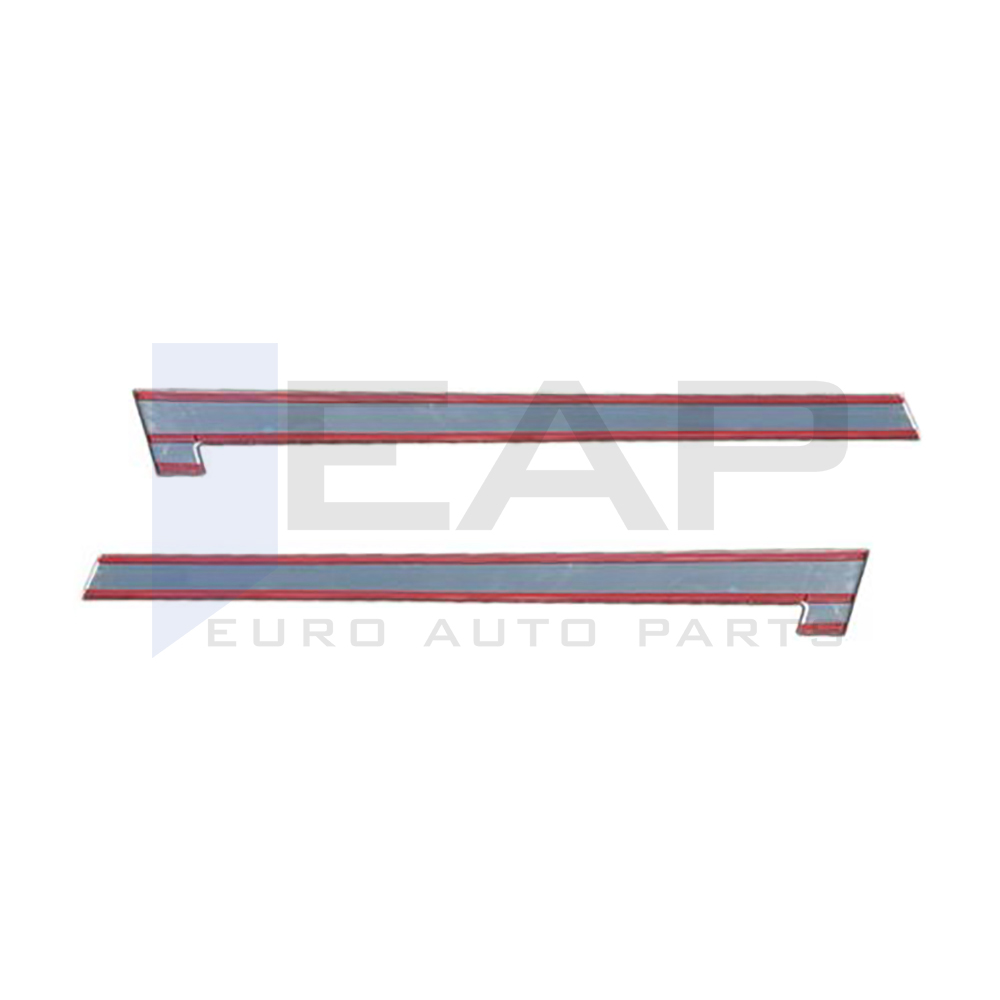 Side Door Rail Trim - 2 Pcs - Stainless Steel