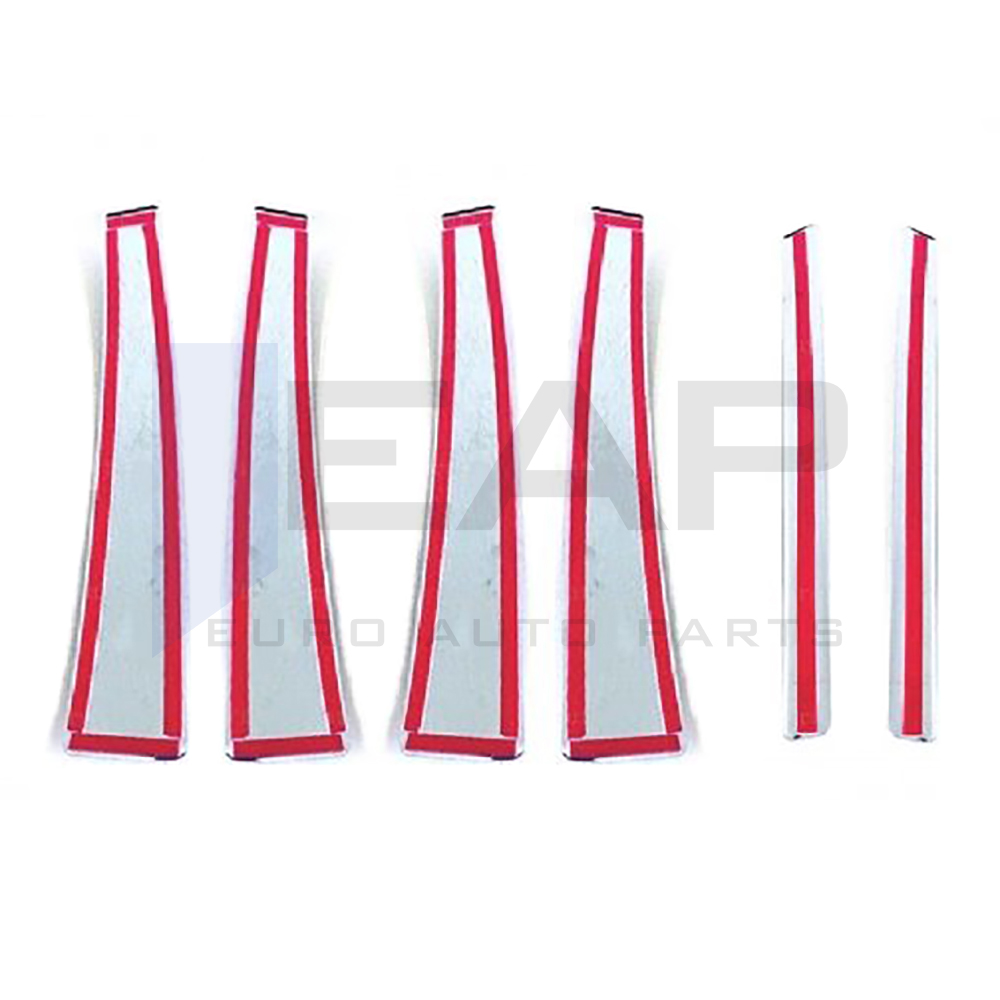 Door Post Set - 6 Pcs - Stainless Steel